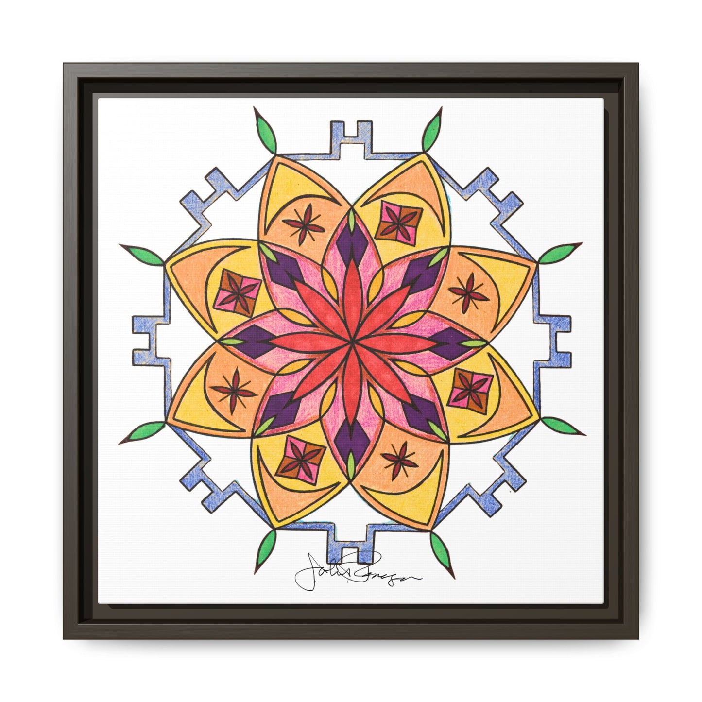 Snow Mandala - Archival Gallery Matte Canvas