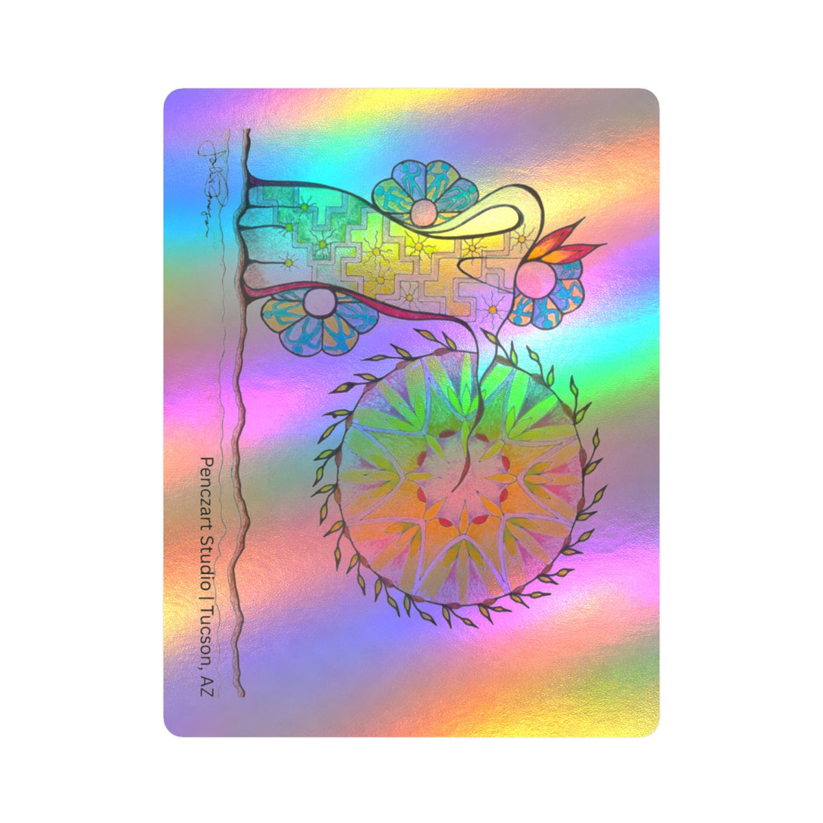 Premium Waterproof Vinyl Sticker | Pow Wow Drum