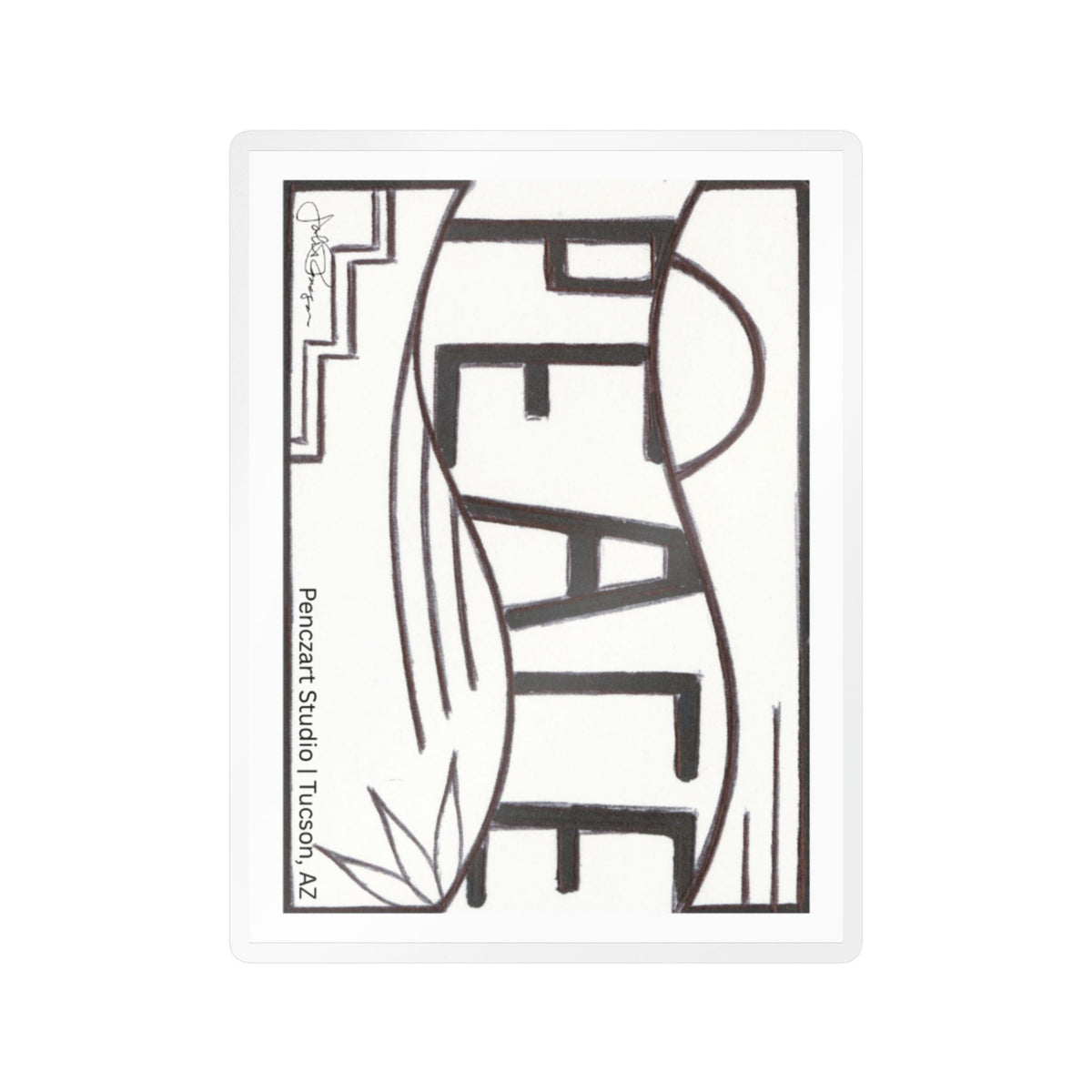 Premium Waterproof Vinyle Sticker | Peace