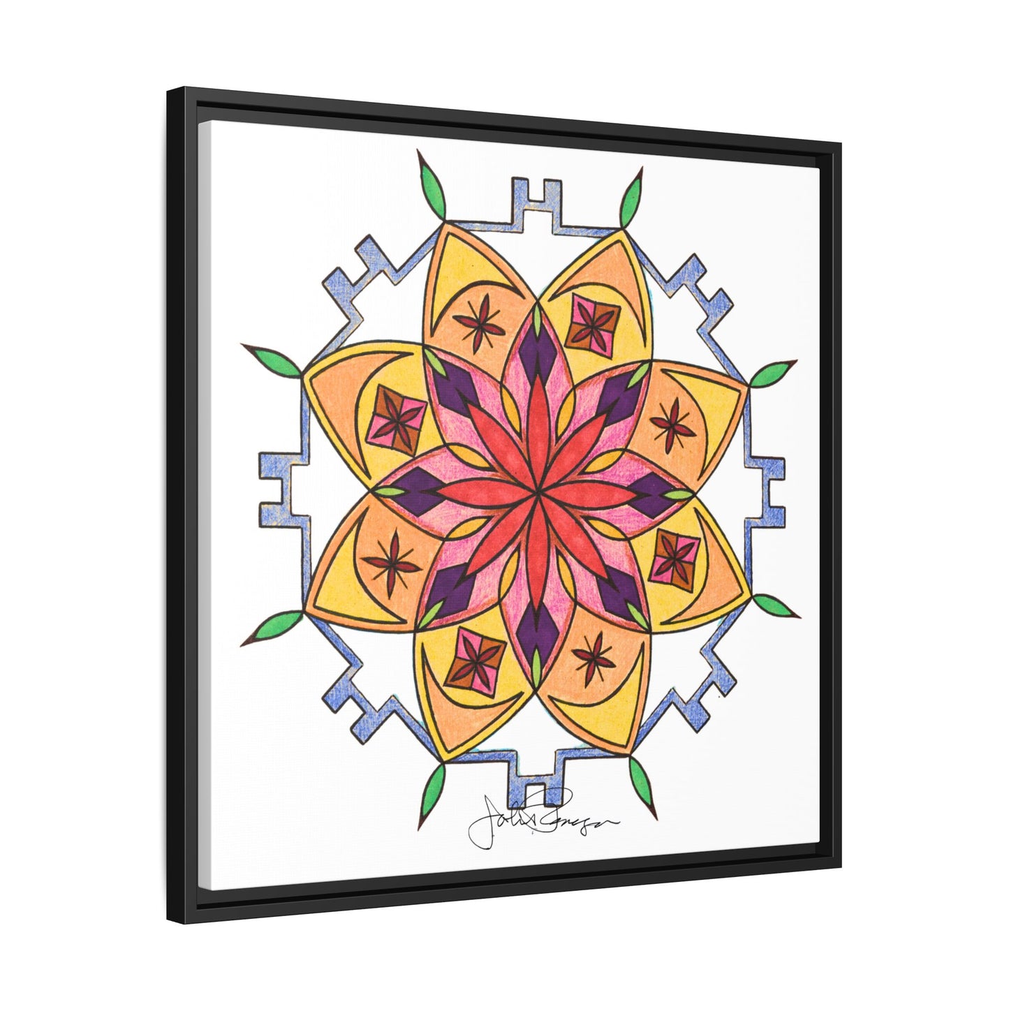 Snow Mandala - Archival Gallery Matte Canvas