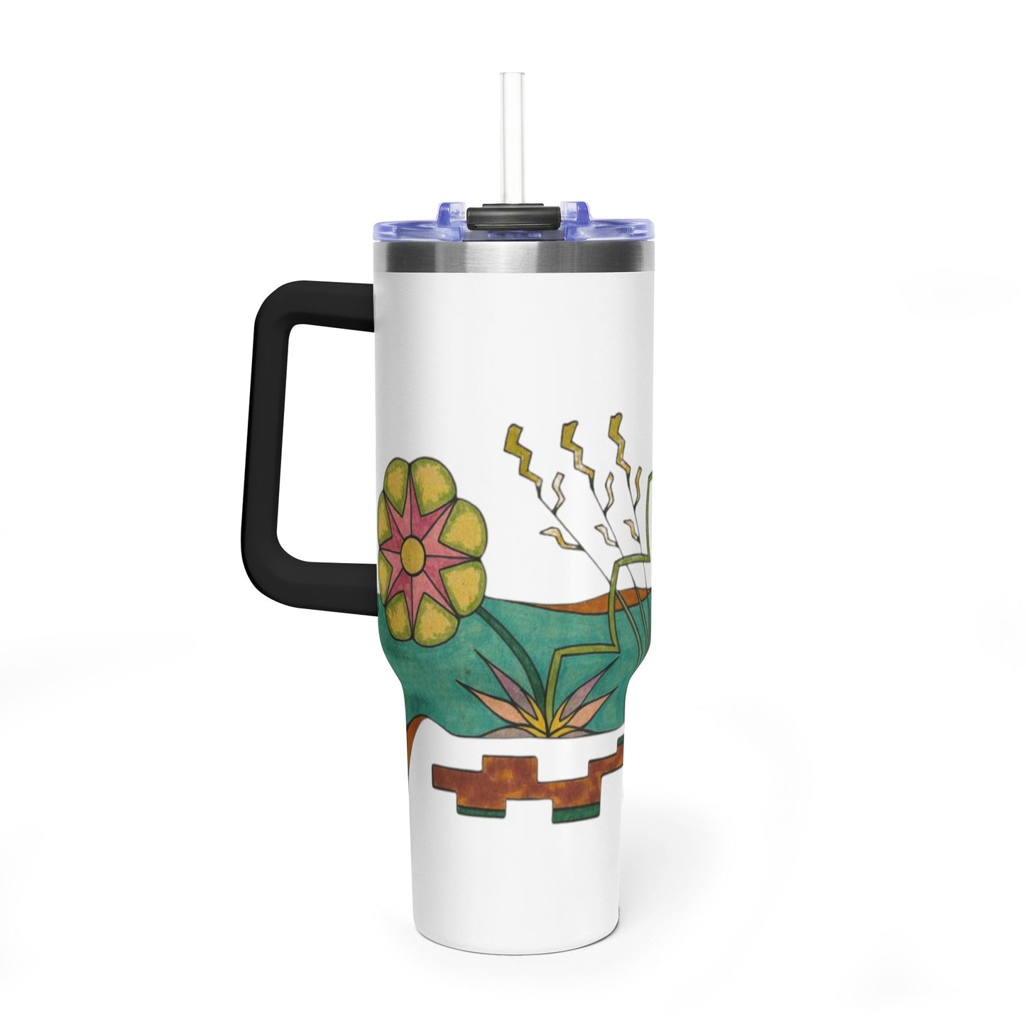 Garden by the River - Wrap-Around Premium Art Tumbler (40 oz)