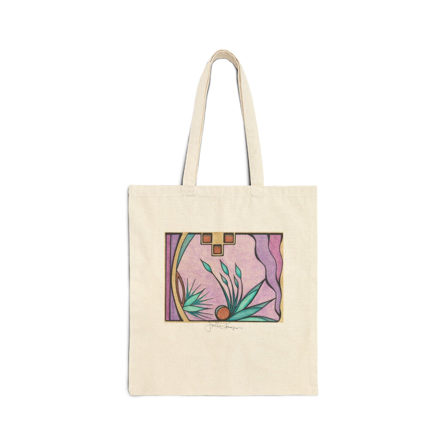 Deep Purple Visions - Utility Canvas Premium Art Tote