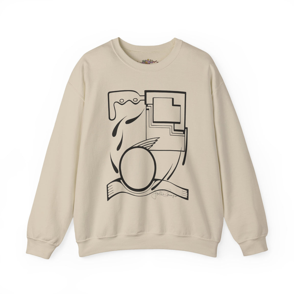 Premium Pullover Sweatshirt Wearable Art | Fleeing the Storm