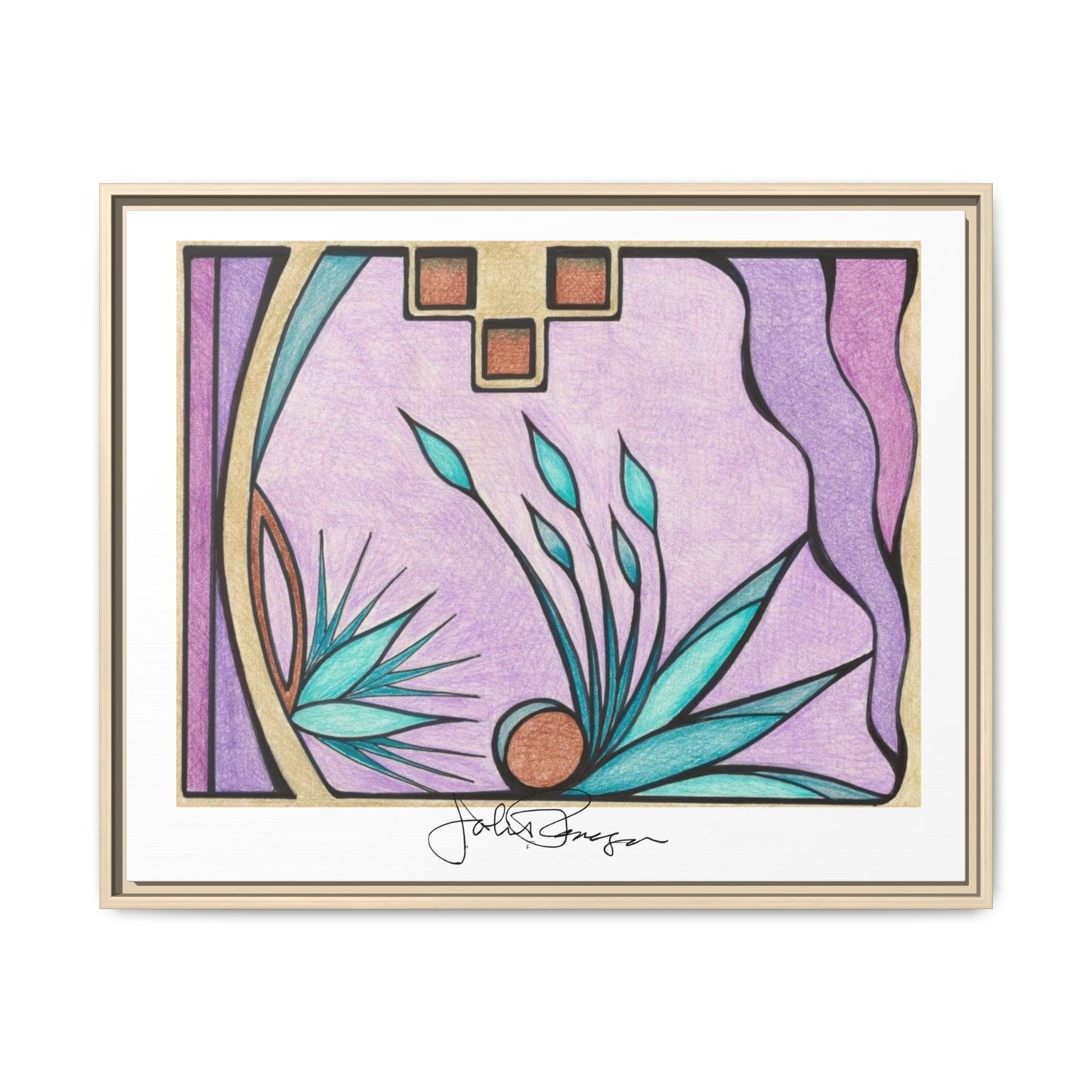 Deep Purple Visions - Archival Gallery Matte Canvas