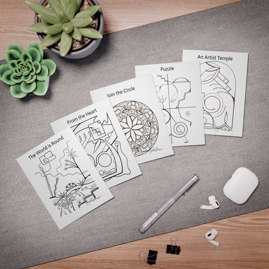 The Black & White Masterwork Note Card Set (5-Pack)