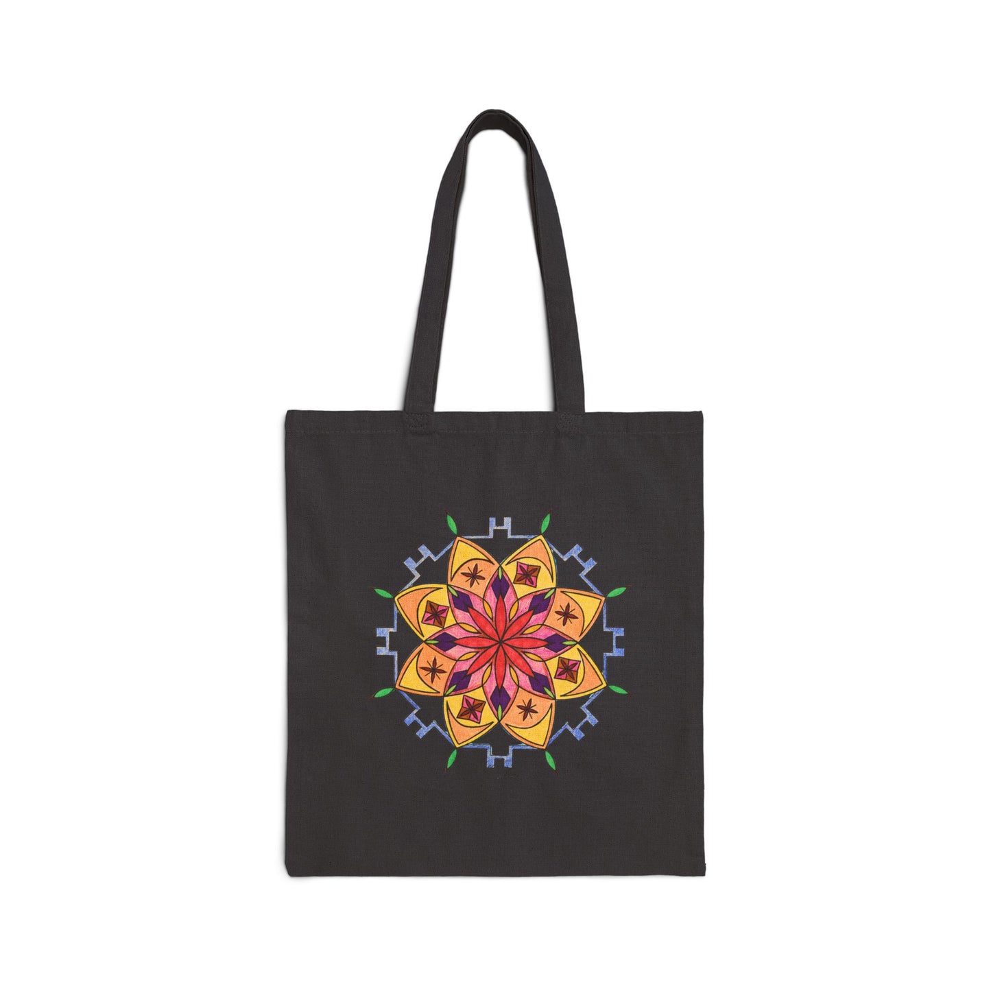 Snow Mandala - Utility Canvas Premium Art Tote