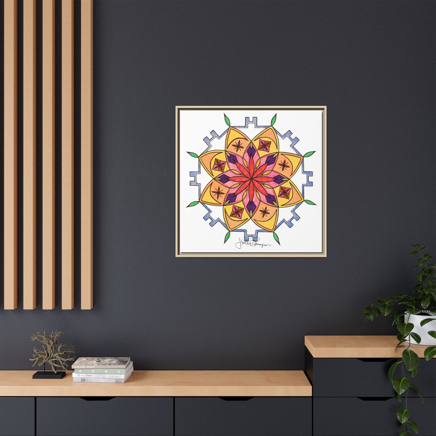 Snow Mandala - Archival Gallery Matte Canvas