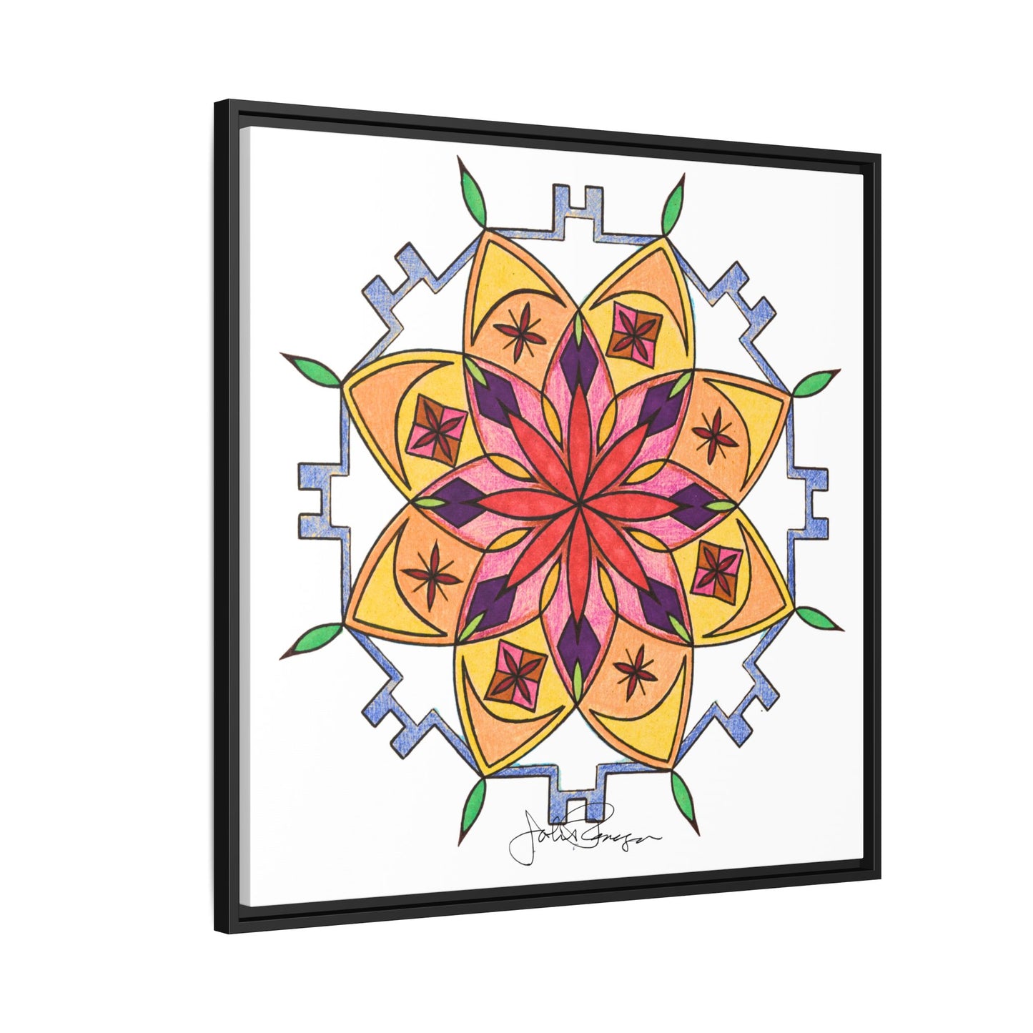 Snow Mandala - Archival Gallery Matte Canvas
