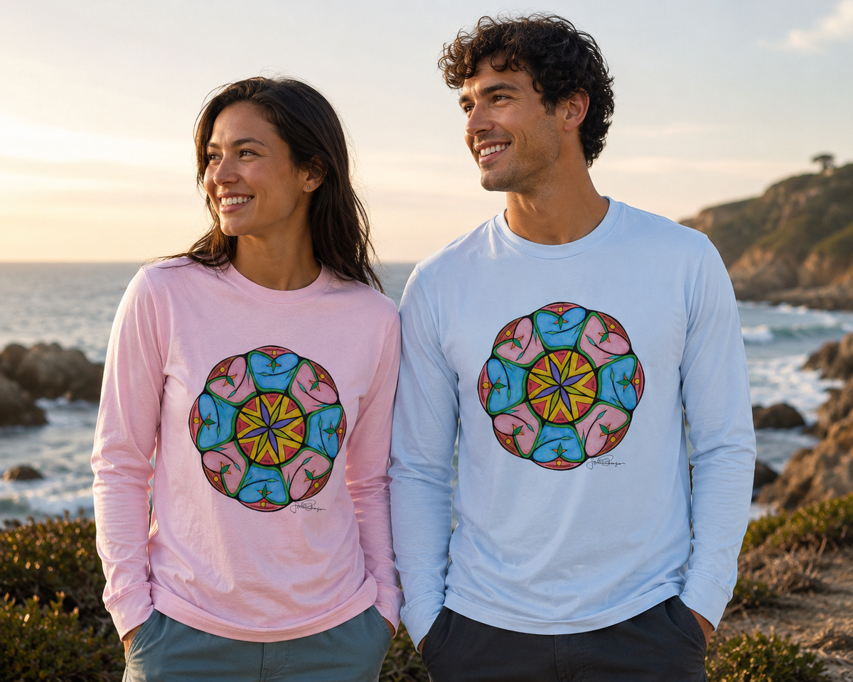 Premium Long Sleeve T-Shirt Wearable Art | Heaven's Gate Mandala