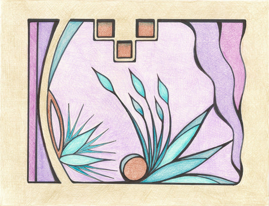 Deep Purple Visions - ACEO Collectible Masterpiece