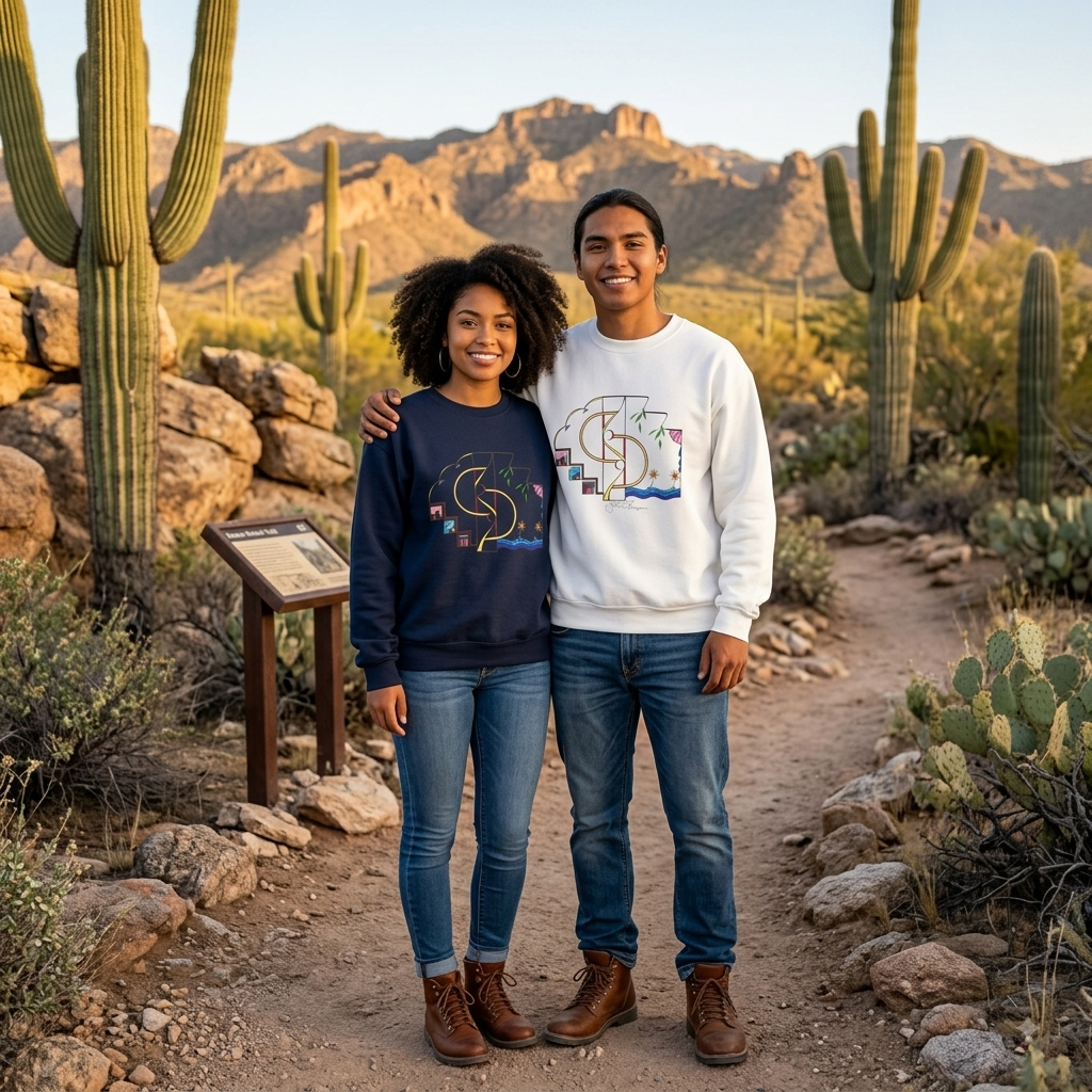 Premium Pullover Sweatshirt Wearable Art | Finding Home