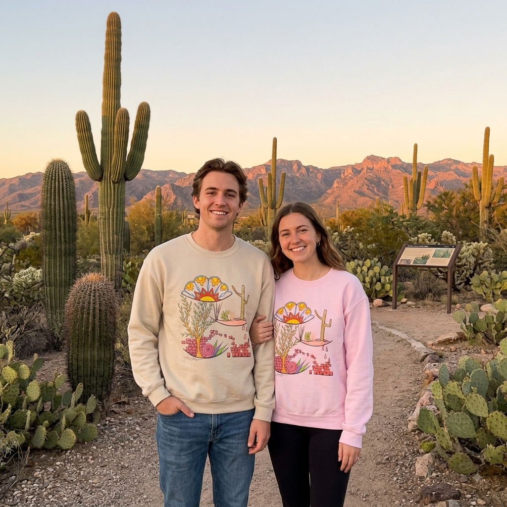 Premium Pullover Sweatshirt Wearable Art | Building Arizona