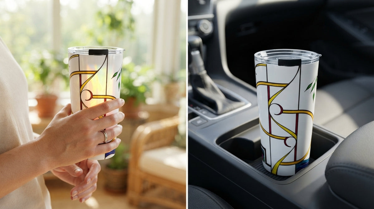 Premium Insulated Travel Tumbler (20 oz) | Finding Home