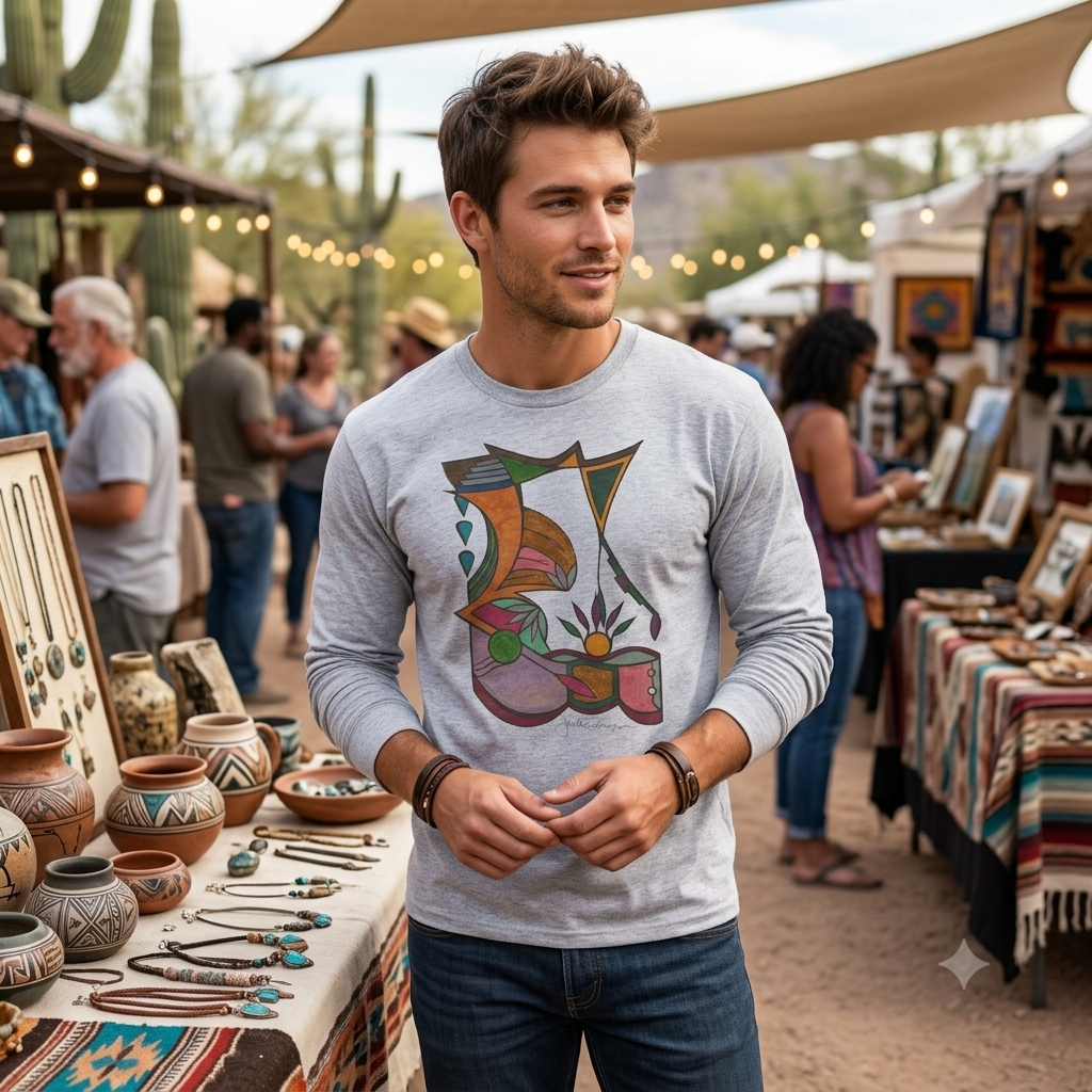 Premium Long Sleeve T-Shirt Wearable Art | Life Cycle