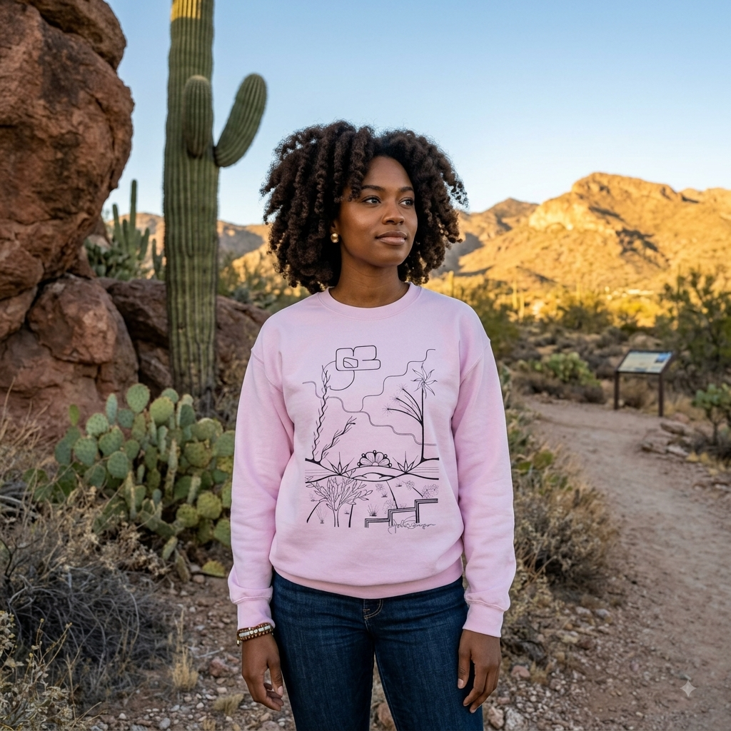 Premium Pullover Sweatshirt Wearable Art | The World is Round
