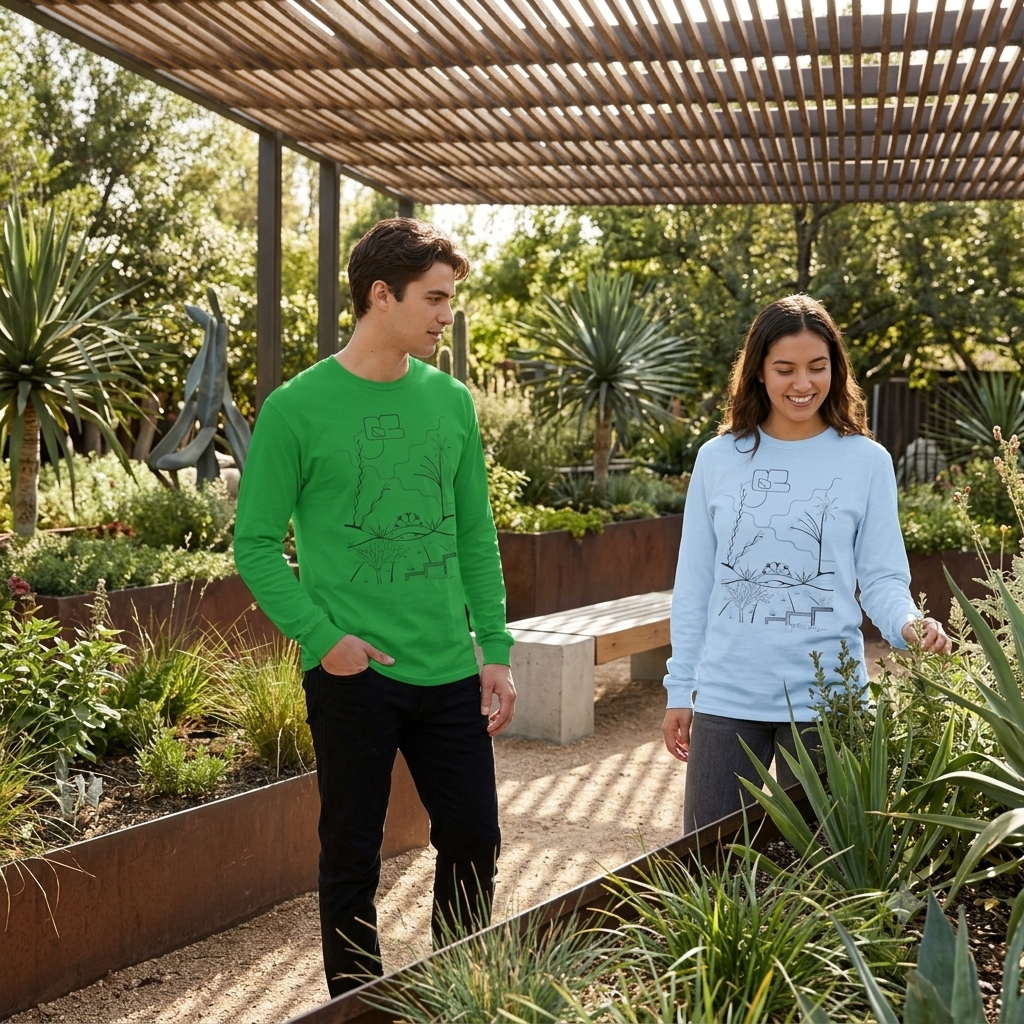 Premium Long Sleeve T-Shirt Wearable Art | The World is Round