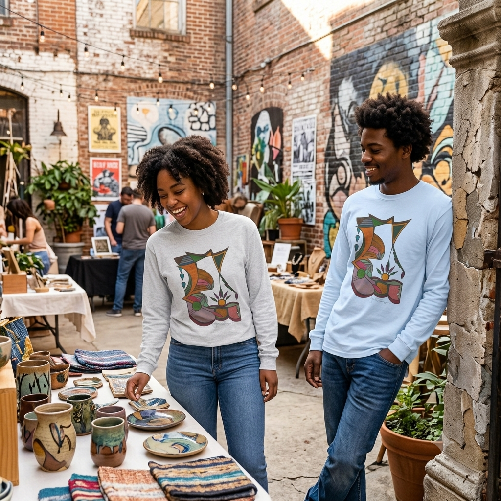 Premium Long Sleeve T-Shirt Wearable Art | Life Cycle