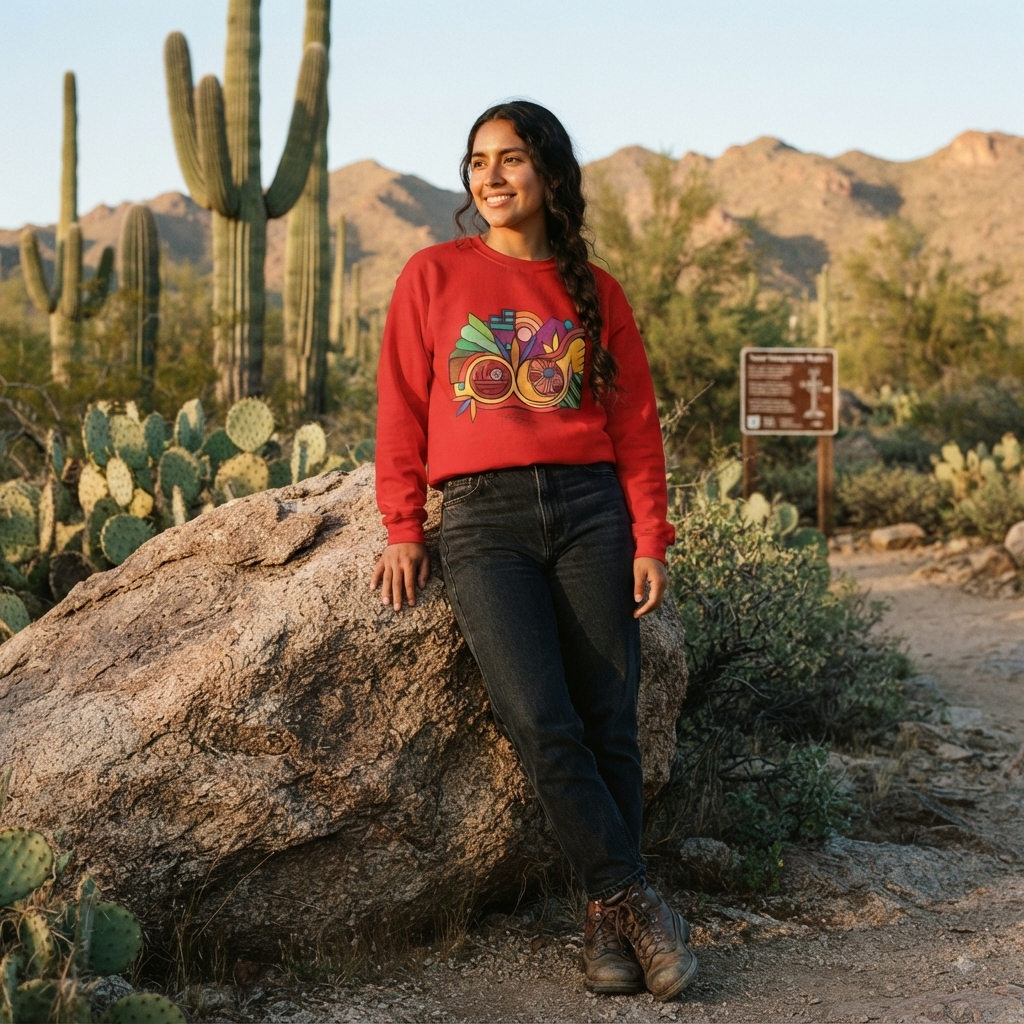 Premium Pullover Sweatshirt Wearable Art | Leaving the Picture