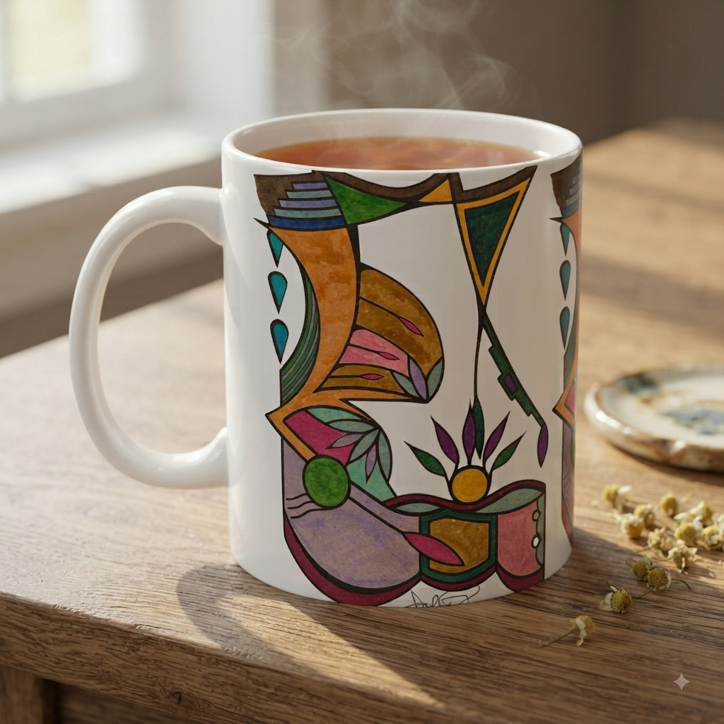 Premium Ceramic Art Mug (11oz/15oz) | Life Cycle