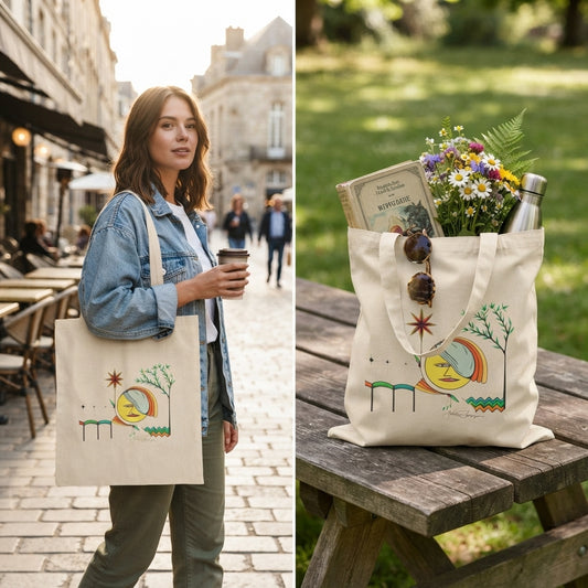Premium Utility Canvas Art Tote | Sol Searcher