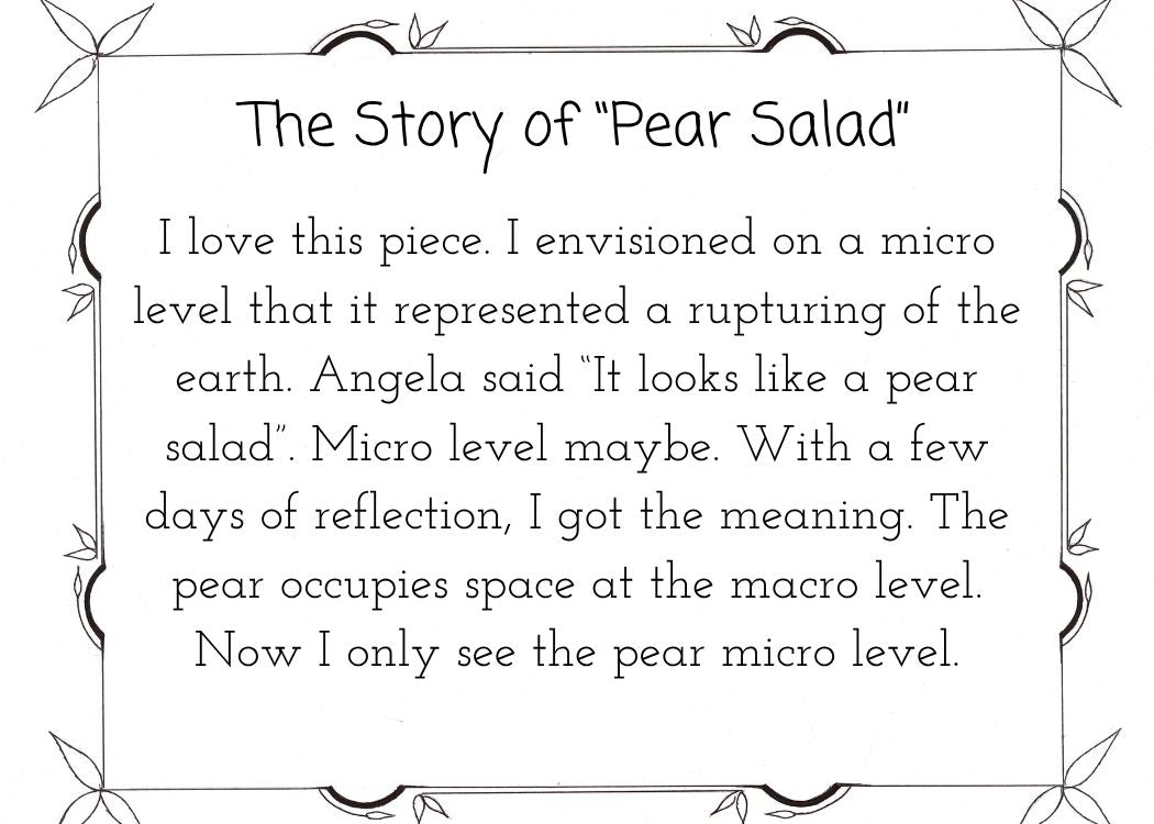 Pear Salad - ACEO Collectible Masterpiece