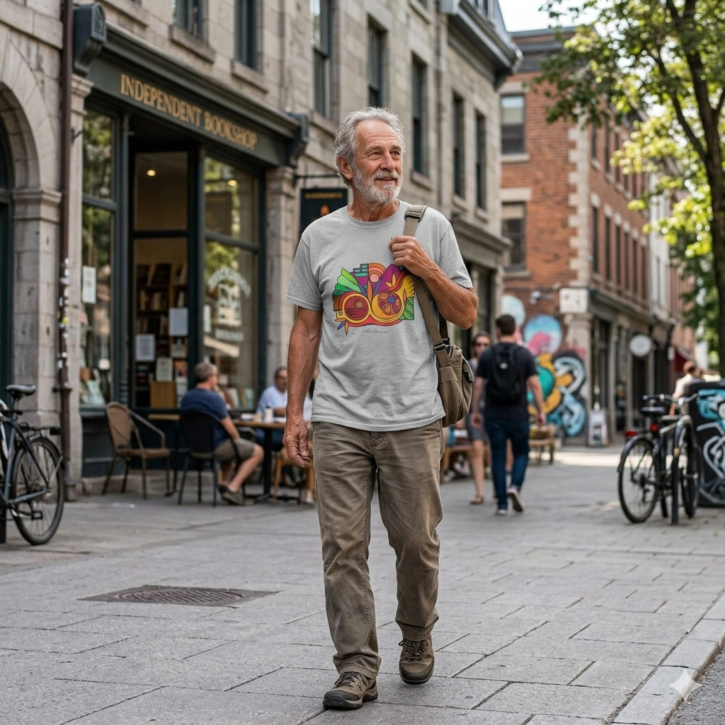 Premium Short Sleeve T-Shirt Wearable Art | Leaving the Picture