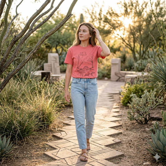 Premium Short Sleeve T-Shirt Wearable Art | The World is Round