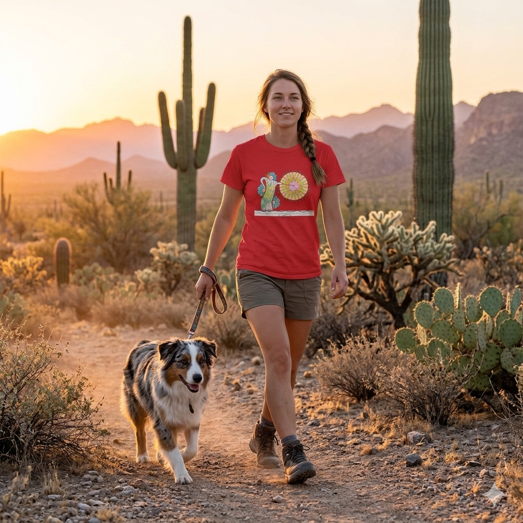 Premium Short Sleeve T-Shirt Wearable Art | Pow Wow Drum
