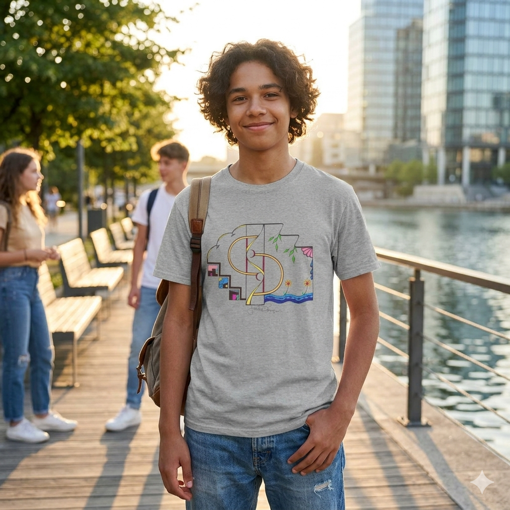 Premium Short Sleeve T-Shirt Wearable Art | Finding Home