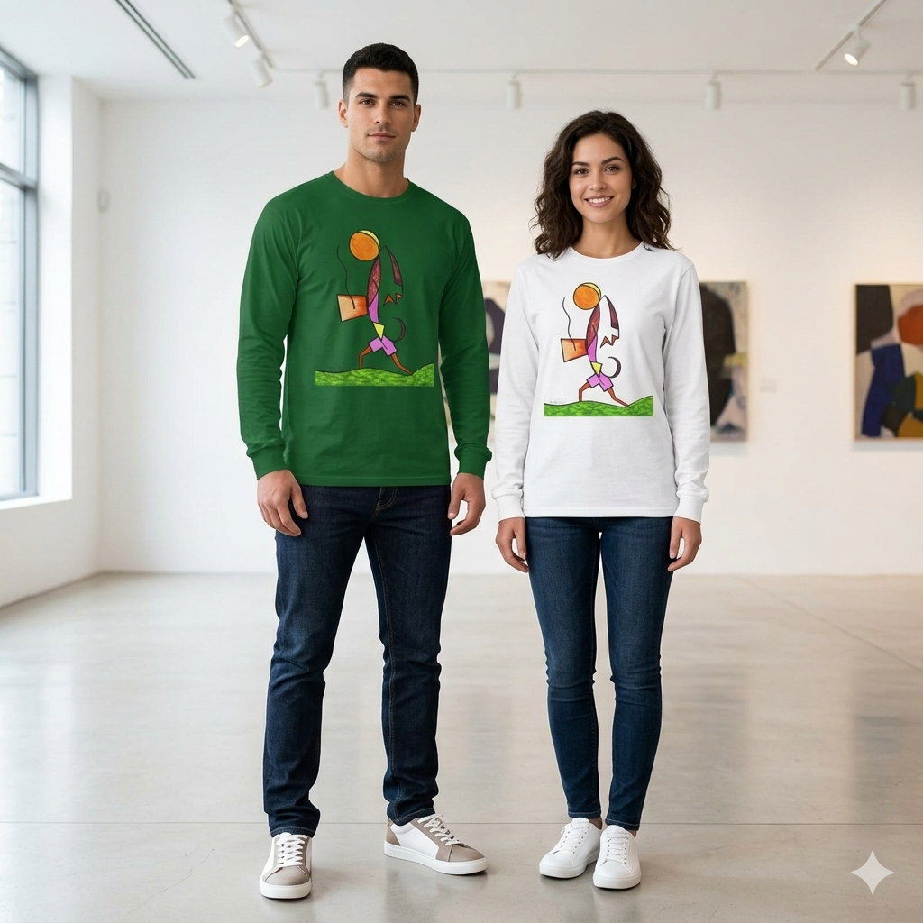 Premium Long Sleeve T-Shirt Wearable Art | Walk Proud