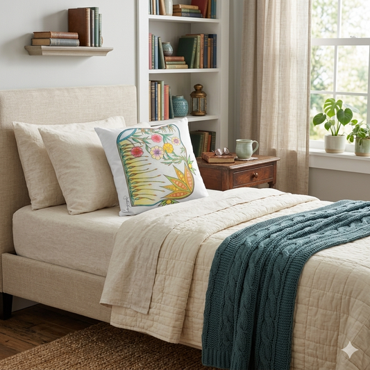 Decorative Art Throw Pillow | Feel the Breeze